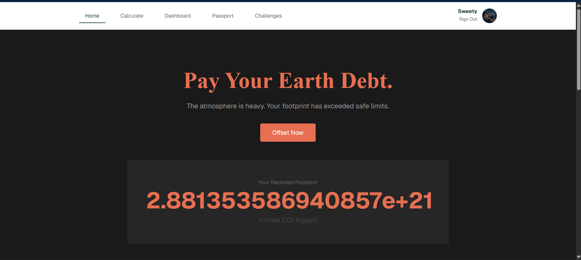 CarbonIQ — Carbon Footprint Tracker screenshot 1